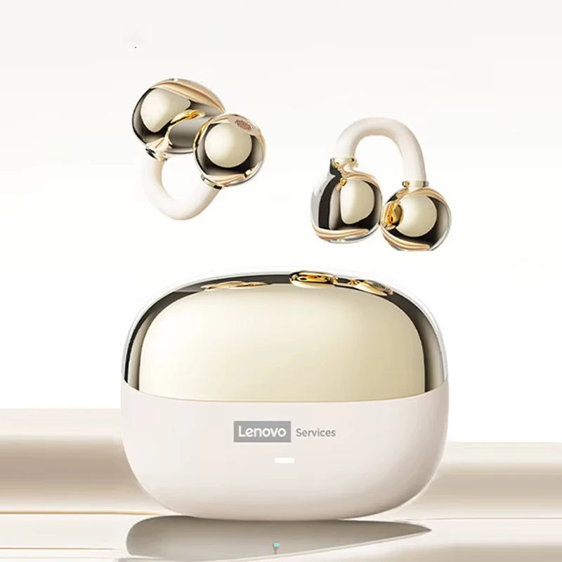 Unleash Your Sound with Lenovo LE302 Wireless Ear Clip Earphones - Perfect for Music and Sports with Low Latency HD Calls