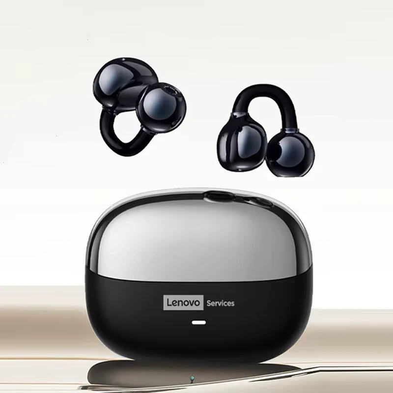 Unleash Your Sound with Lenovo LE302 Wireless Ear Clip Earphones - Perfect for Music and Sports with Low Latency HD Calls